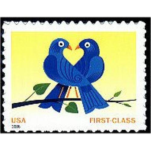 #3976 True Blue Love (39¢) , Non-denominated SA Booklet Single