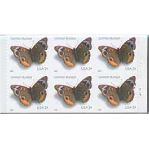 #4001d Common Buckeye Butterfly, Vending Booklet Pane of Six