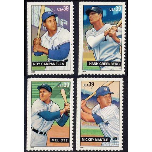 #4080-4083 Baseball Sluggers, Set of Four Singles
