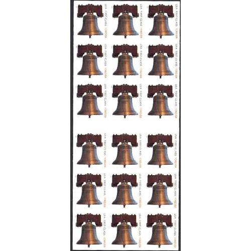#4128a Liberty Bell, ATM Pane of 18