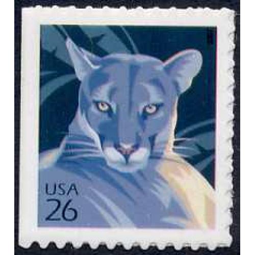 #4142 Florida Panther, Single from S-A Convertible Pane of Ten