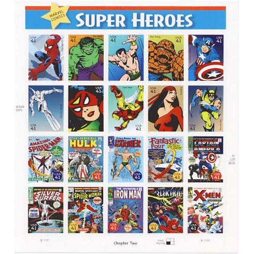 #4159a-t Marvel Comics Super Heroes, Set of 20 Singles