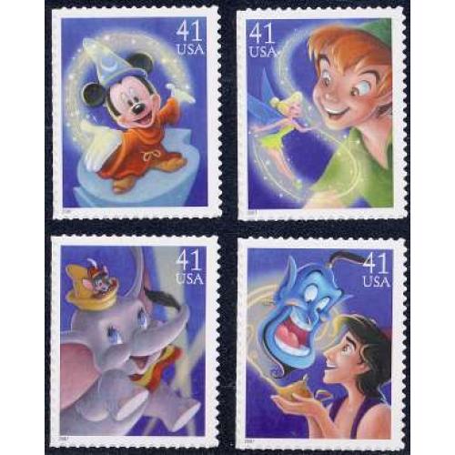 #4192-95 The Art of Disney: Magic, Set of Four Singles