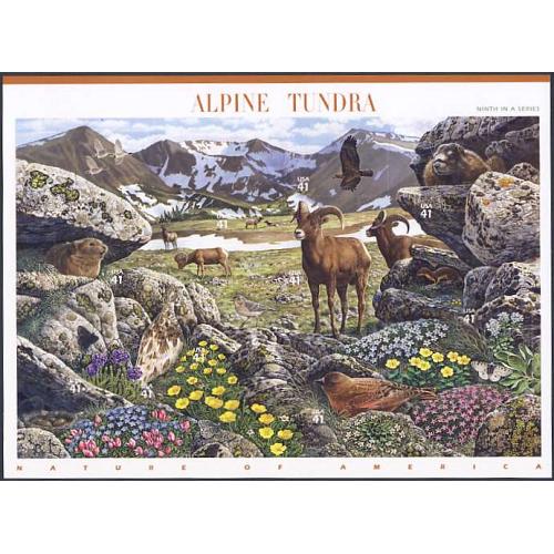 #4198a-j Alpine Tundra, Nature of America Set of Ten Singles