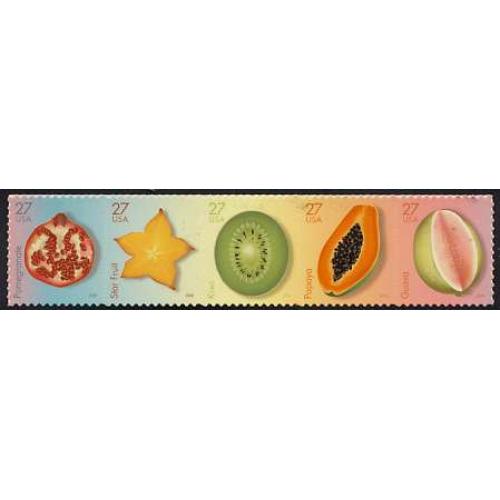 #4253-57 Tropical Fruit, Set of Five Singles