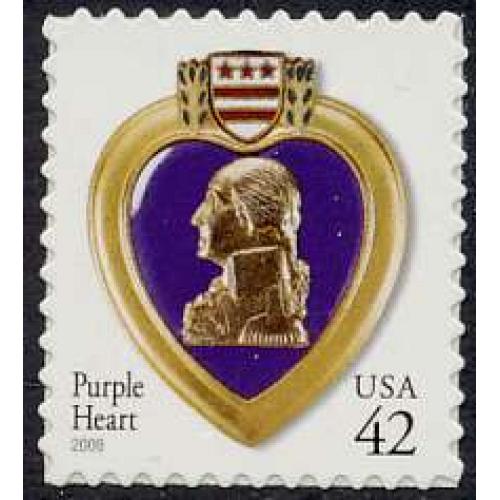 #4264 Purple Heart, Self-adhesive 42¢, 11¼x11 (2008 Issue)