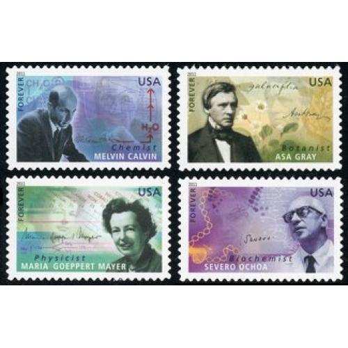 #4541-44 American Scientists, Set of Four Singles