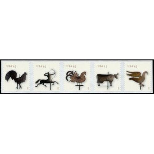 #4617a Weather Vanes, Coil Strip of Five