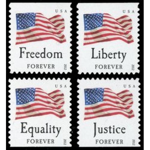 #4645-48 Four Flags, Set of Four Booklet Singles (Sennett)