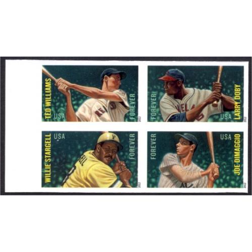 #4697a-97c Major League Baseball All-Stars, Imperforate Block of Four