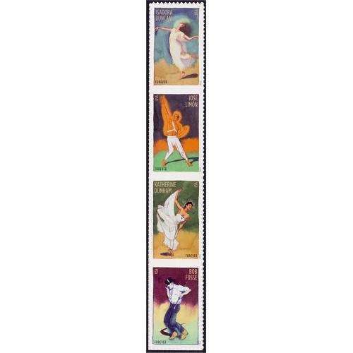 #4701a Innovative Choreographers, Vertical Strip of Four
