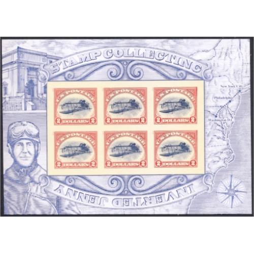 #4806 $2 Stamp Collecting: Inverted Jenny, Souvenir Sheet, Unopened