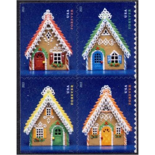 #4817-20 Gingerbread Houses, Set of Four Singles