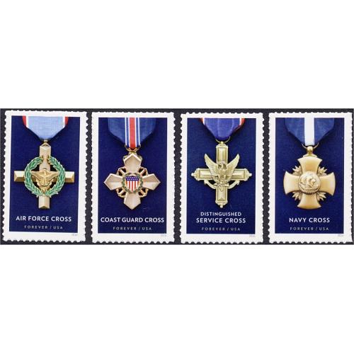 #5065-68 Honoring Extraordinary Heroism: The Service Cross Medals, Set of Four Singles