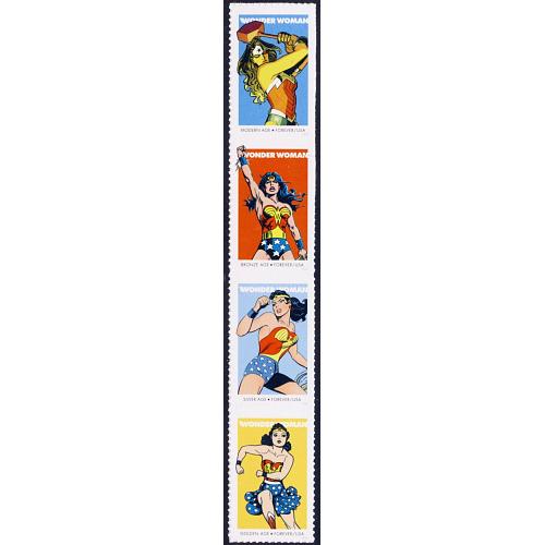 #5152a Wonder Women, Vertical Strip of Four