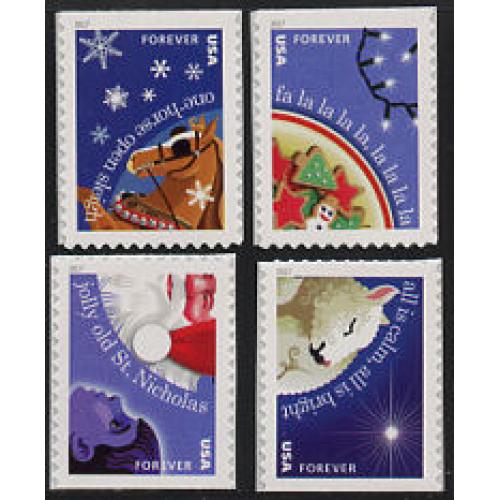 #5247-50 Christmas Carols, Set of Four Singles