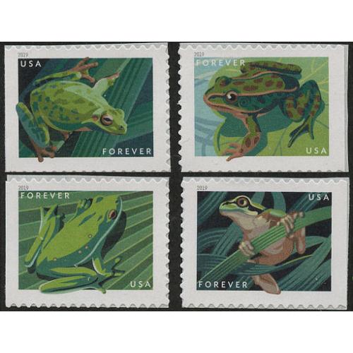 #5395-98 Frogs, Set of Four Singles