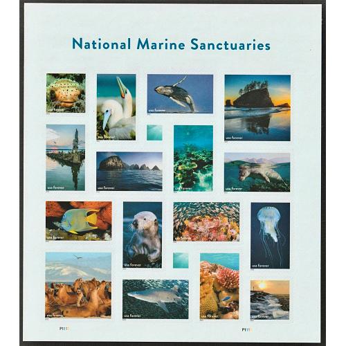#5713 Marine Sanctuaries, Sheet of 16