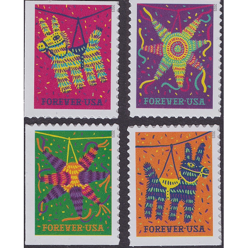#5812-15 Pinatas, Booklet Set of Four Singles
