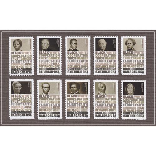 #5834-5843 Underground Railroad, Set of Ten Single Stamps