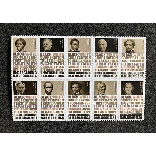 #5843b Underground Railroad, Block of Ten
