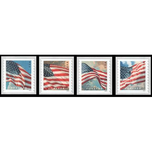 #5879-82 Four Flags (Time of Day), Set of Four Coil Singles - APU