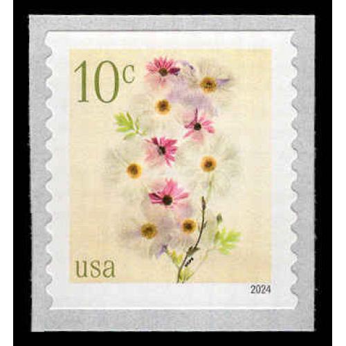 #5906 10¢ Poppies & Coneflowers, Coil