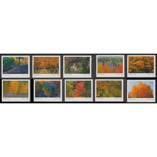 #5929-5938 Autumn Colors, Set of Ten Singles
