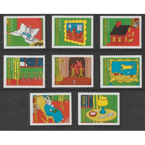 #6002a-6002h Goodnight Moon, Set of 8 Single Stamps