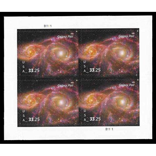 #6057 Galaxy Pair, Miniature Sheet of Four, Express Mail