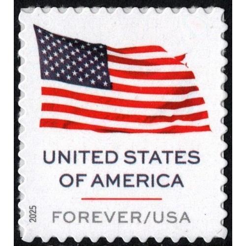 #6016 Flag, Sheet Stamp, Die cut 11¼x11, BCA