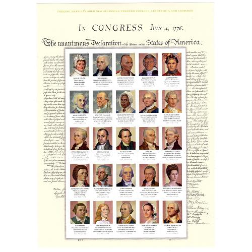 #6068 Figures of The American Revolution, Sheet of 25 Different