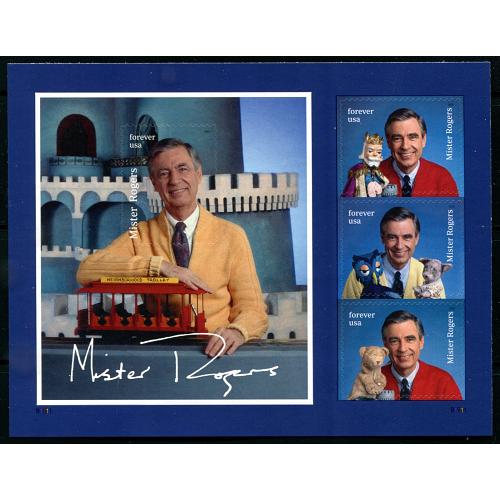 #6098 Mr. Rogers, Souvenir Sheet of Four