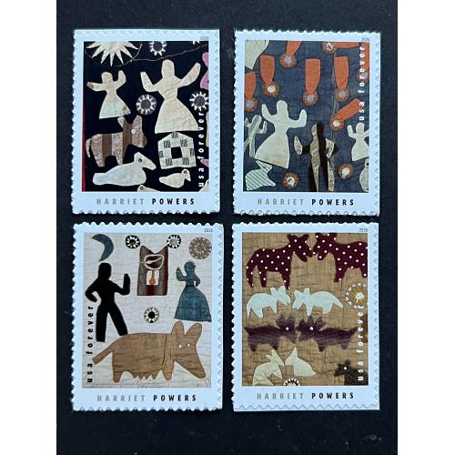 #6058-6061 Harriet Powers Quilter, Set of Four Singles