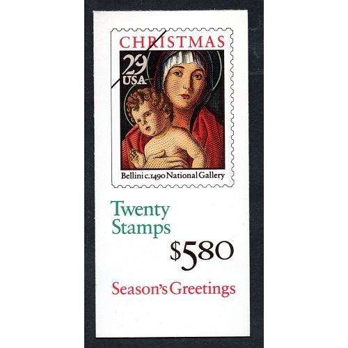 #BK202A Madonna & Child by Giovanni Bellini Booklet