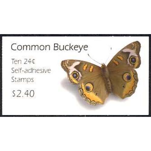 #BK301 Common Buckeye Butterfly, Vending Booklet of Ten
