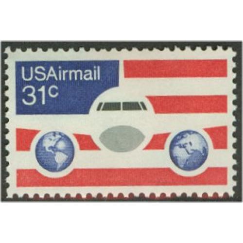 #C90 Jet & Globes on Flag