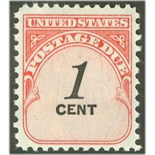 # J89 1¢ Postage Due, Shiny Gum