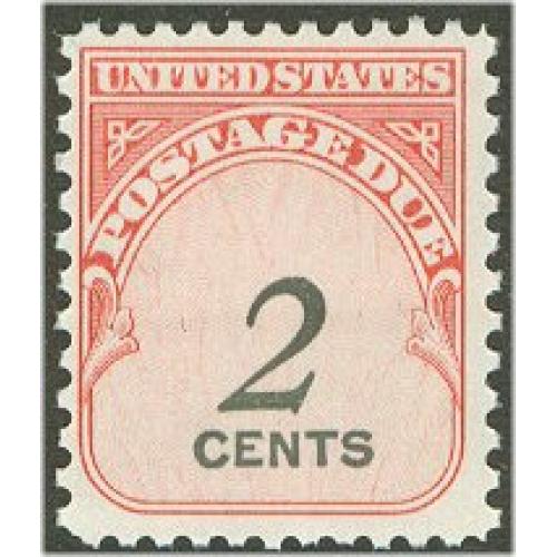 # J90 2¢ Postage Due, Dull Gum