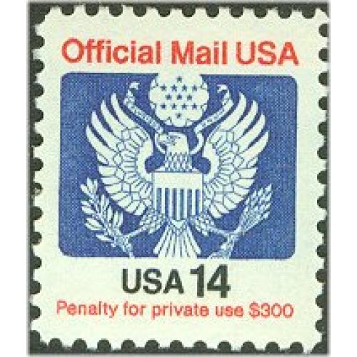 #O129A 14¢ Official Mail