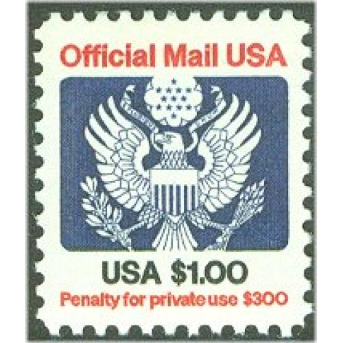 #O132 $1.00 Official Mail