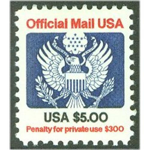 #O133 $5.00 Official Mail