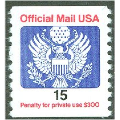 #O138A 15¢ Coil, Official Mail