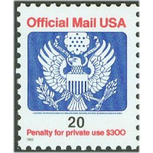 #O155 20(¢) Official Mail (No ¢ sign)