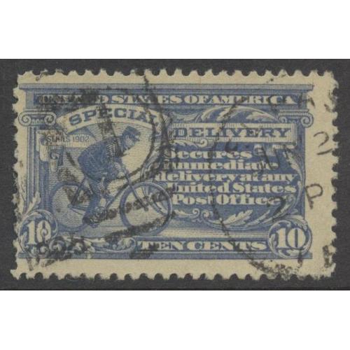 #E11b 10¢ Bicycle Grey Violet, USED