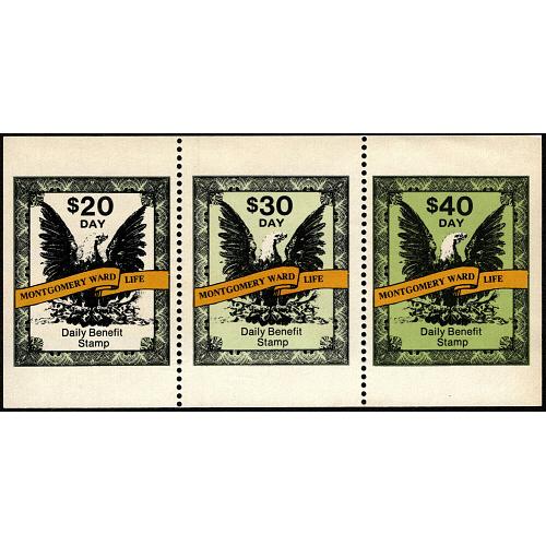 Montgomery Wards Life Insurance Daily Benefit Stamps