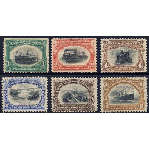 #294s-299s Specimens Pan-American Issue (6)