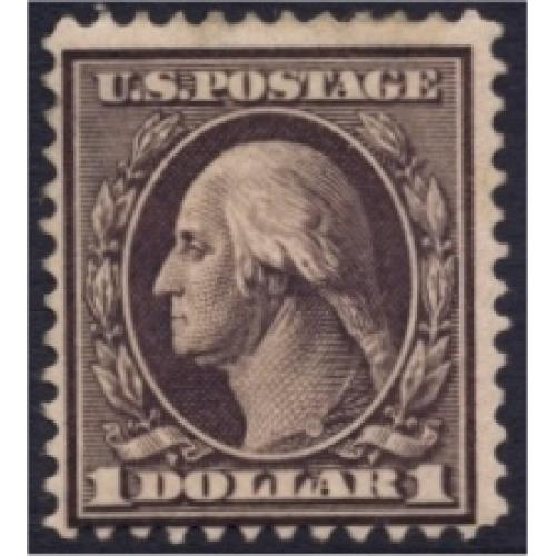 #312 $1 Washington, Violet Brown, Thin