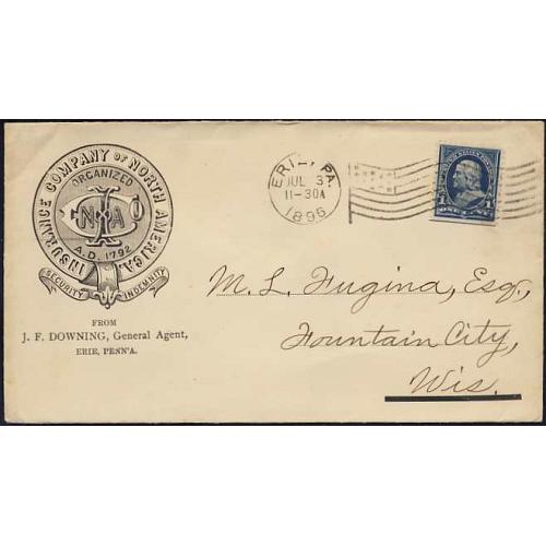 1896 Insurance Company Advertising Cover