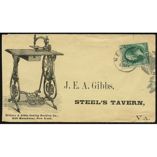 Willcox & Gibbs Illustrated Advertising Cover, New York